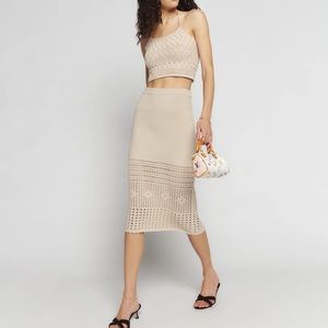 Reformation knit Skirt NWT
